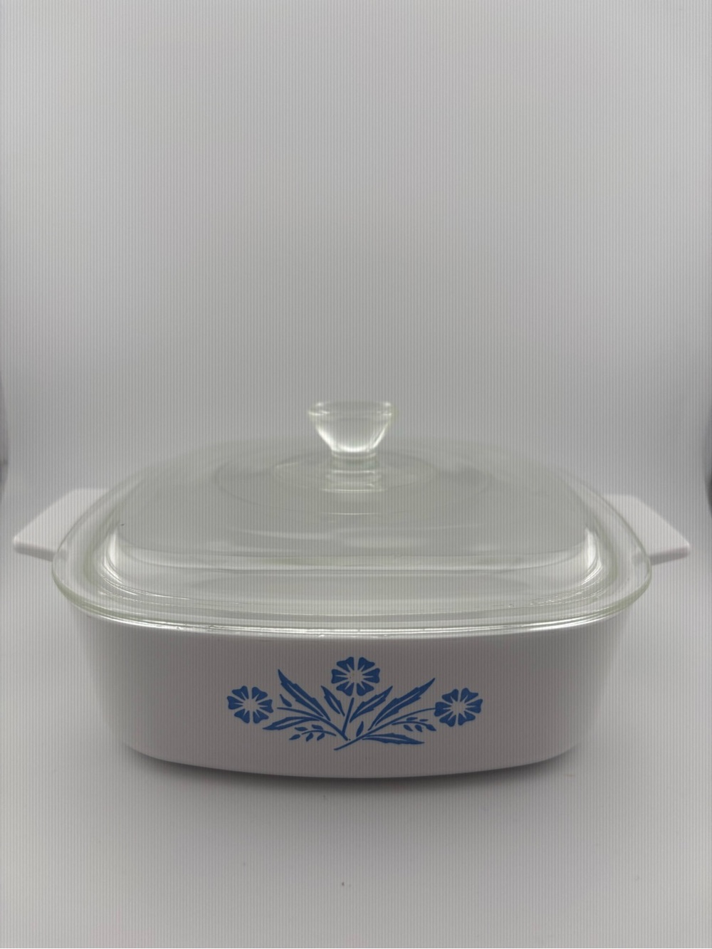 Vintage Corning Ware Blue Cornflower 1 Quart Casserole Dish with Lid